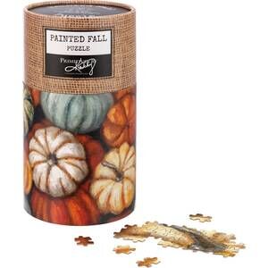 NEW PRIMITIVES BY KATHY pumpkin puzzle in orange